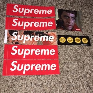 ASSORTED SUPREME STICKERS